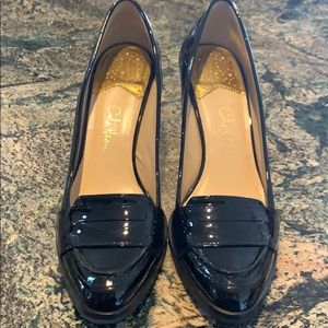 Cole Haan Nike Air Pump Heels Patent Black Sz 7.5